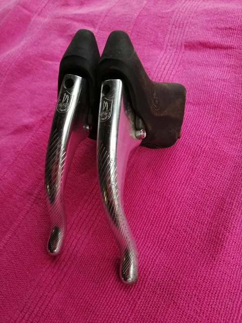 Leviers De Frein Campagnolo C-Record Blanc Aero 1ère Génération - NOS (New Old Stock) - Italie
