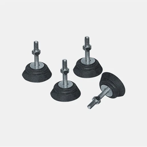 Kit 4 Piedini Antivibranti In Gomma Per Condizionatore/Clima - 39x22mm