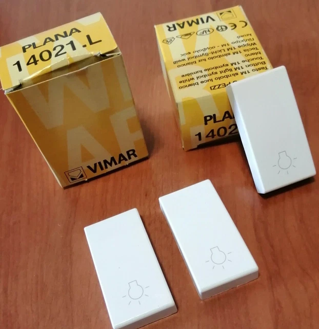 Button Cover 1 M White Light Symbol of the VIMAR PLANA series cod. 14021.L