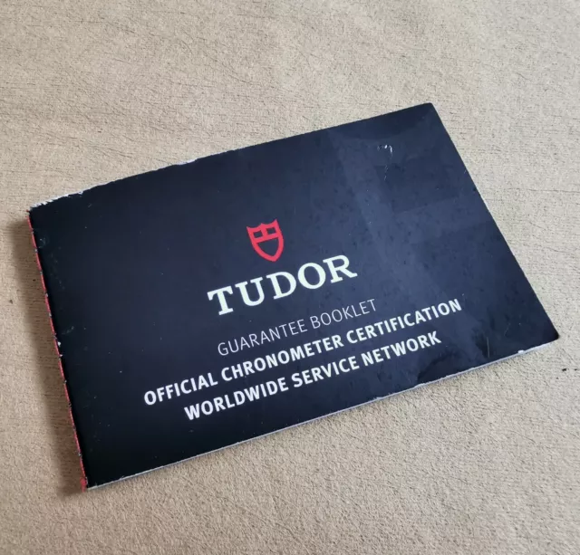 Tudor Guarantee Brochure Official Chronomètre Certification Mondial Service Net