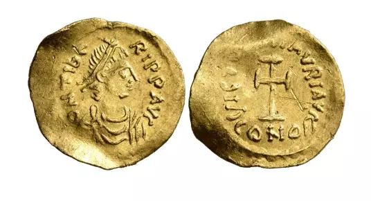 Tremissis AV Maurice Tiberius 582-602 Constantinopolis Gold Byzanz 503/210