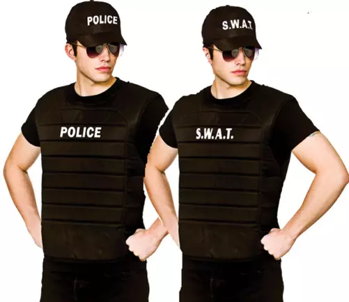 COSTUME DE POLICIER pour enfants SWAT Costume de carnaval avec gilet,  équipement EUR 27,95 - PicClick FR