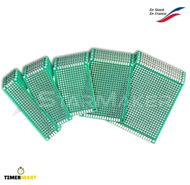 Board Prototyping PCB Board Perforated 2.54mm Double Face - Dimensions of Choice