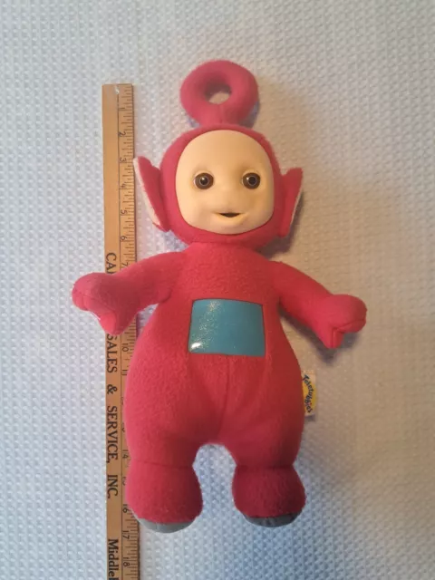 Vintage 1998 Hasbro Playskool Teletubbies 16" Talking Po Red Plush Toy Doll