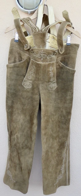 Pantaloni in pelle di cervo semi costume LG COT. 99 cm fascia aperta 104 cm esterna 100 cm Pantaloni in pelle di cervo semi costume LG COT. 99 cm fascia aperta 104 cm esterna 100 cm