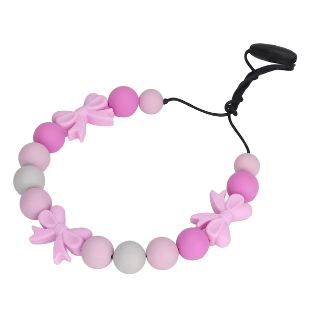 (Violet)Collier De Dentition Jouet Pendentif Nud Délicat En Silicone Doux