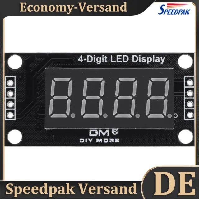 TM1637 modulo display LED, modulo orologio 4 cifre, modulo LED digitale (giallo)