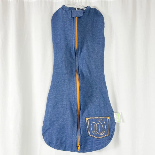 Woombie Swaddle Deluxe Denim Style 14-19 lbs