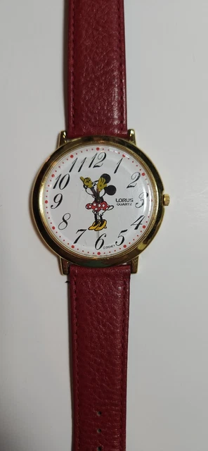 vintage lorus quartz Minnie mouse watch  Might Need Repair