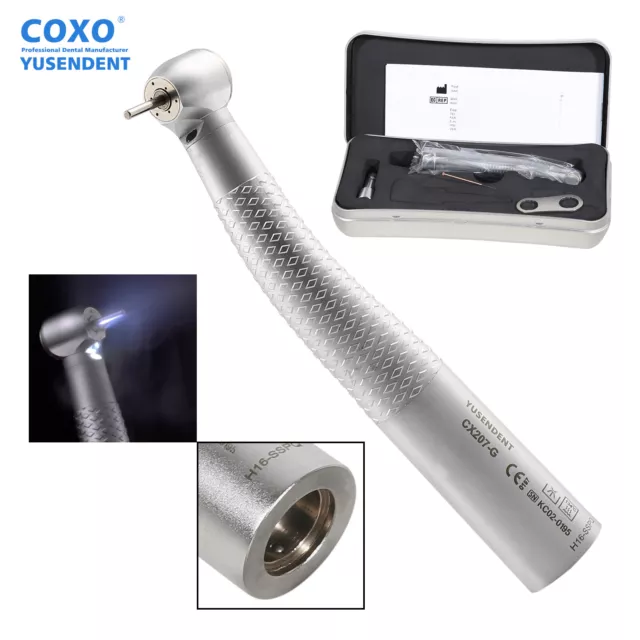 COXO Dentaire LED Air Turbine Fiber Optic Handpiece fit KaV LUX Coupler CX207-GK