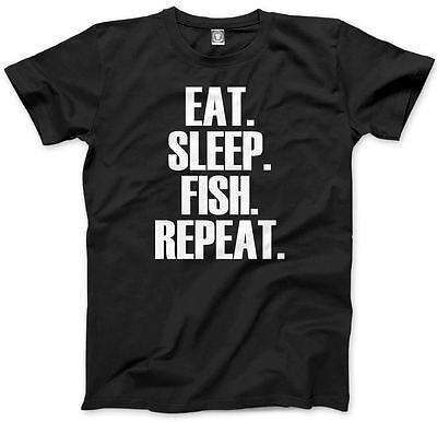 Eat Sleep Fish Repeat Childrens Fishing Gift All Colours Childs Tee Kids T-Shirt