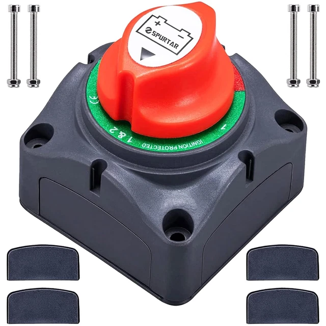 EATAKWARD Battery Kill Switch – 275 Amp, 12V-48V Isolator For RV, Marine, Car, Truck