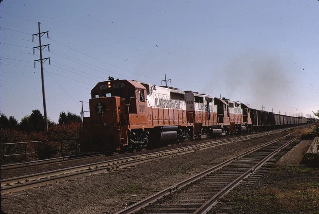 ICG Illinois Central Gulf EMD GP40 Kodachrome orignal Kodak Slide