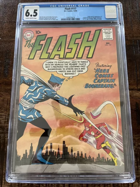 THE FLASH #117 (1960) CGC - 6.5 - 1st Captain Boomerang! Silver Age DC Comic