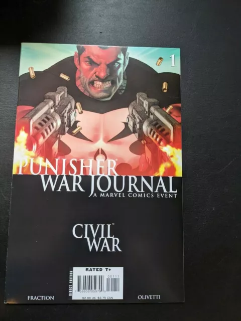 Punisher War Journal #1 Hi Grade Civil War Crossover Matt Fraction 2007