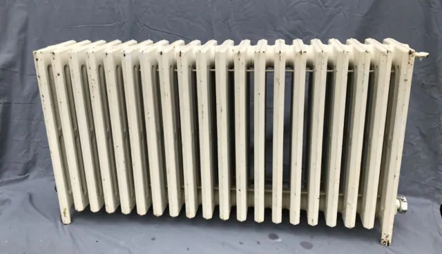 Antique CRANE Hot Water Radiator 20 Sections Cast Iron 7x19x36 VTG Old 1417-22B