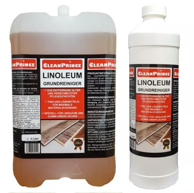 Linoléum Nettoyant de Base PU 5+ 1 Litre Klickvinyl Designböden Caoutchouc PVC,