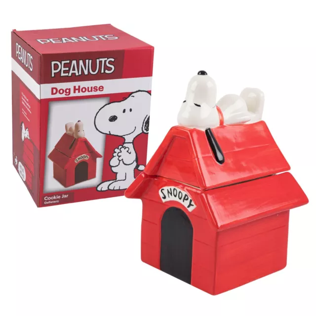 Snoopy Hundehütte Keksdose Cookie Jar -abnehmbarer Deckel Steinzeug ca. 20x28 cm