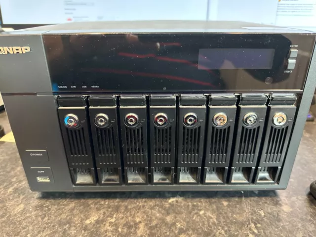 Qnap Ts-869Pro 8-Bay Raid Nas Server + 3 Jbod = 5Tb