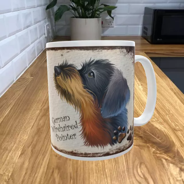 Tazza da caffè puntatore a pelo tedesco 11 oz tema regole del mio cane 784DRMUG