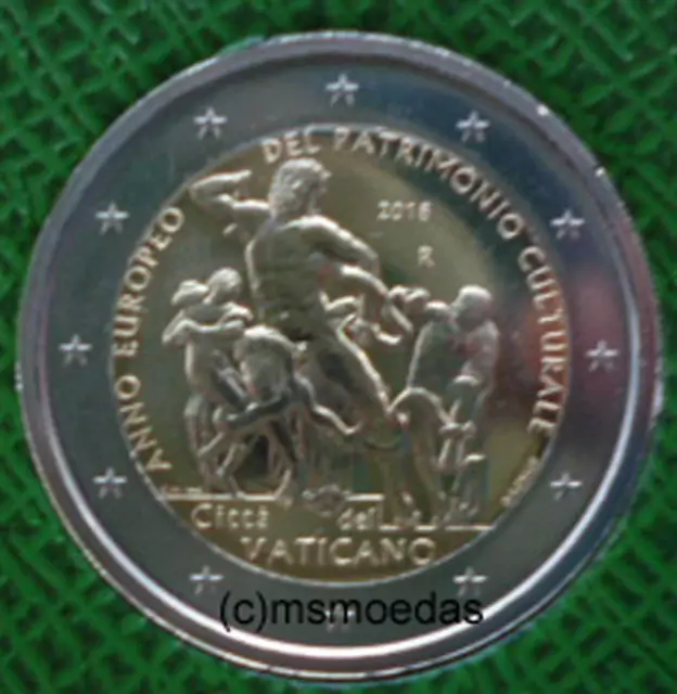 Vatikan 2 Euro 2018 Kulturerbe Gedenkmünze Euromünze commemorative coin