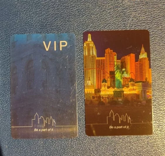 2 NEW YORK NEW YORK Casino Hotel LAS VEGAS room key cards, MGM RESORTS