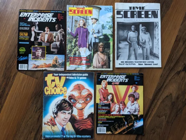 Sci fi Rare Vintage TV - Film Magazines Bundle Job lot  FREE POST