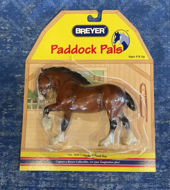 Breyer #1604 CLYDESDALE Draft Horse Blood Bay Paddock Pals in Original Package
