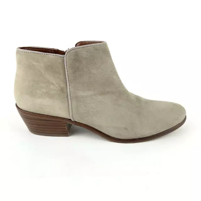 Sam Edelman Petty Womens Size 7M Putty Suede Zip Ankle Boots Shoes