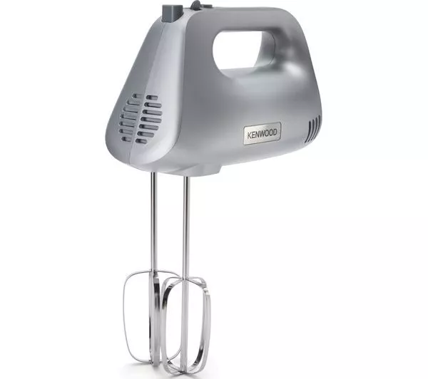 Kenwood Hand Mixer - Electric Whisk 5 Speeds Stainless Steel 450W - Silver