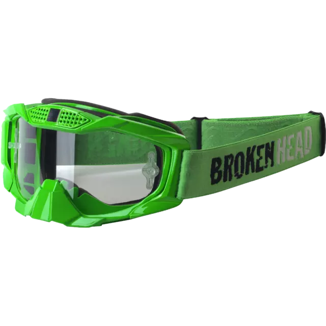 Broken Head MX-1 Lunettes MX - Goggle Lunette Grün-grün Motocross-Brille