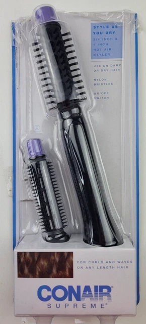 Cepillo rizado de estilo Conair 2 en 1,