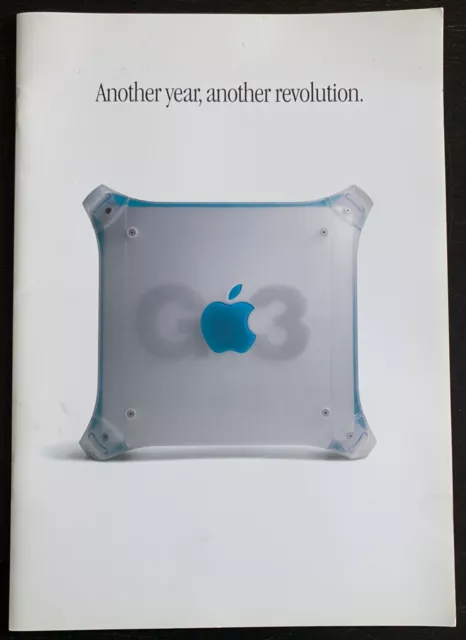Rare 1999 Apple Macintosh G3 brochure "Another year, another revolution"