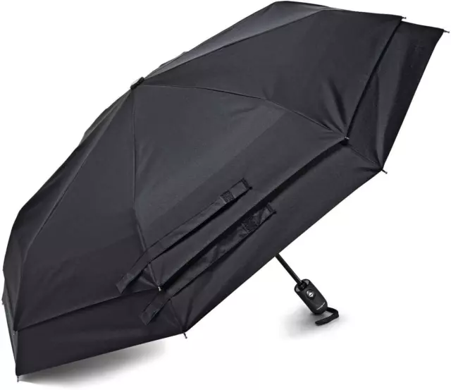 Samsonite Luggage Windguard Auto Open/Close Umbrella, Black