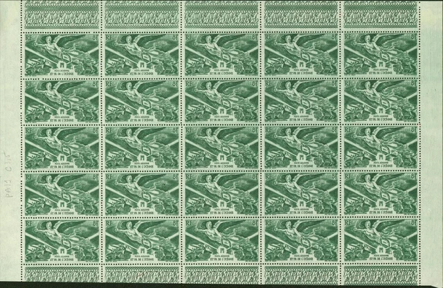 Oceania French Colony 1946- MNH. Yvert Airmail Nr.: 19 Sheet  25 (EB) AR1-00104