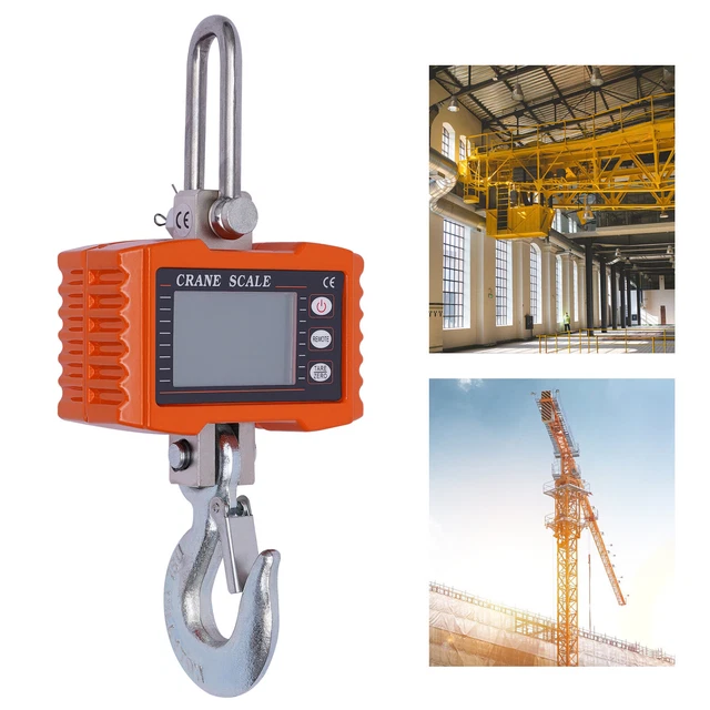 LED Display Digital Hanging Scale Heavy Duty Industrial Crane Scale+Remote New