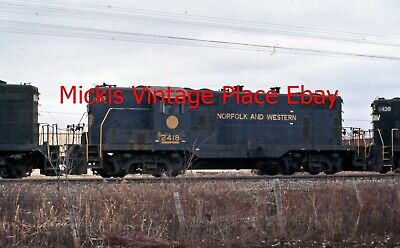 Original Slide, 1976 NW Norfolk Western Locomotive NW 2418 W55