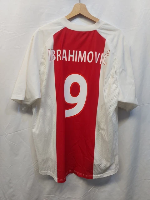 MAGLIA CALCIO AJAX Home 2002 04 Ibrahimovic Player Version Shirt Trikot Maillot EUR 99 90 PicClick IT