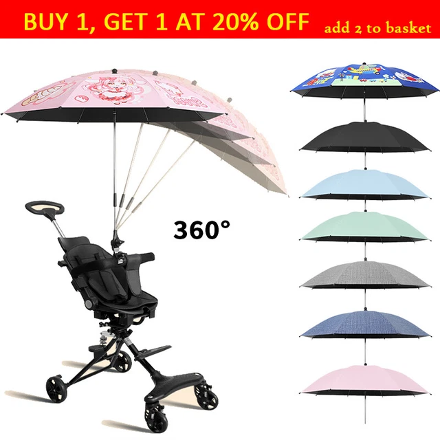 Baby Parasol Sun Shade Umbrella Canopy Pram Buggy Push Chair UPF50+ Universal