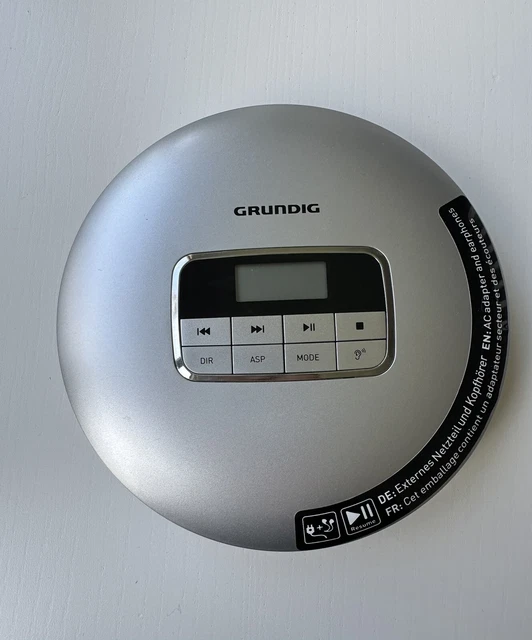 Grundig GCDP 8000 tragbarer MP3 CD-Player silber CD Player Discman