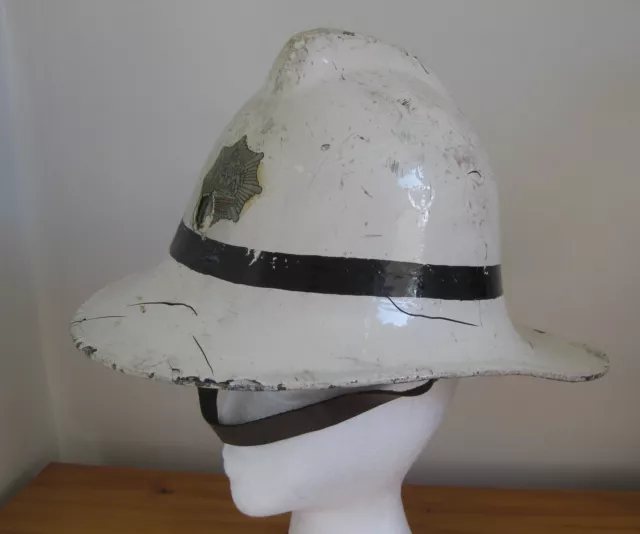 Vintage 1960s Northumberland Fire Brigade Helmet - size M