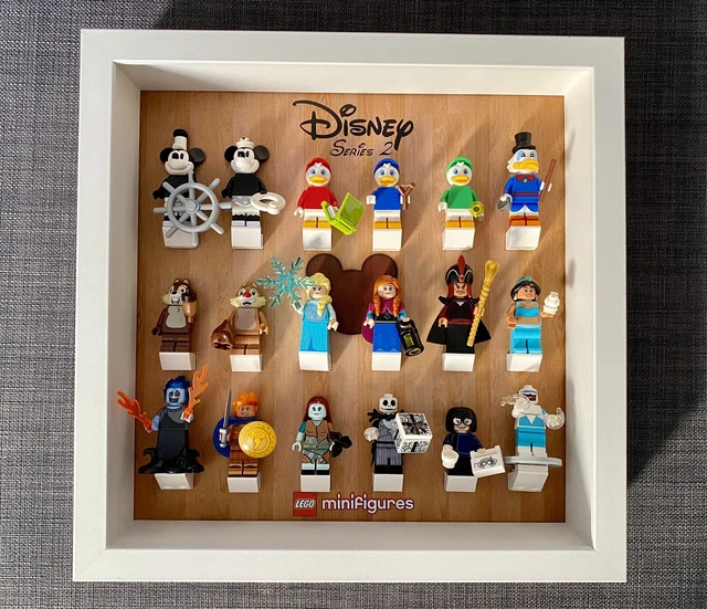 Cornice Vetrina Display Case adatta per Lego Minifigures DISNEY Serie 2