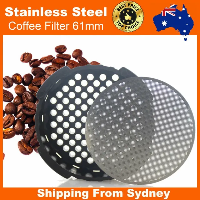 61mm Metal Stainless Steel Fine Coffee Filter Mesh Compatible With AeroPress AU