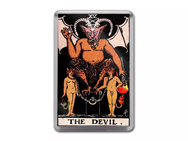 THE DEVIL TAROT CARD Major Arcana Rider Waite Quality Fridge Magnet