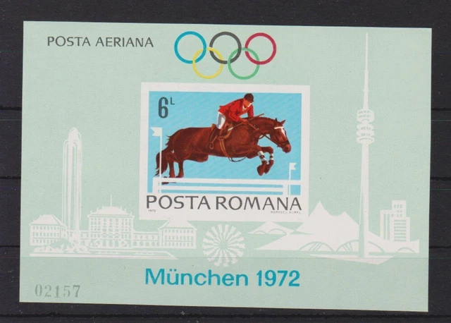 Rumänien postfrisch MiNr. Block 94 Olympische Sommerspiele München 72