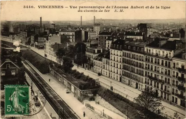 CPA AK VINCENNES vue panoramique de l'Avenue Aubert (672323)