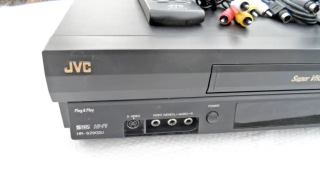 JVC HR-S2902U - S-VHS ET Hi-Fi VCR with Remote & Cables 3