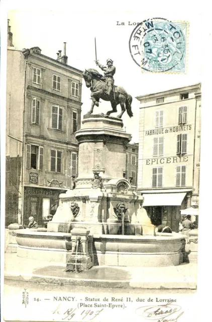 CP 54 MEURTHE-ET-MOSELLE - Noncy - Statue de René II duc de Lorraine