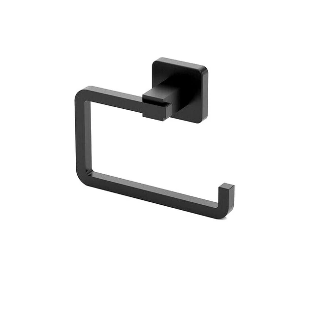 MATTSCHWARZ TOILETTENPAPIERHALTER - ALUMINIUM SERIE Badezimmer Wandzubehör UK