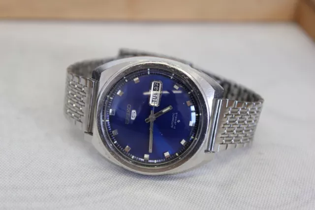 Vintage SEIKO 5 AUTOMATIC 21 Jewels Herren Armband Uhr wrist watch 6119-8273